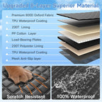 Dog Seat Cover for Back Seat, Hard Bottom Back Seat Extender, 100% Waterproof & Machine Washable, 600D Heavy Duty, Supports 400lbs for Travel & Camping, Dog Back Seat Pet Cover for Cars - Image 2