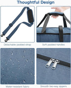 120L Foldable Waterproof Travel Duffel Bag for Men and Women with Shoe Compartment (Dark Blue, EXTRA LARGE, 120L) - Image 5