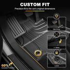 AOMSAZTO Floor Mats for Toyota RAV4 Hybrid 2026, with Door Sill Protector | Not for PHEV, Custom Fit Floor Liners All-weather Protection Full Coverage Car Mats Door Sill Guards 2026 RAV4 Accessories - Image 4