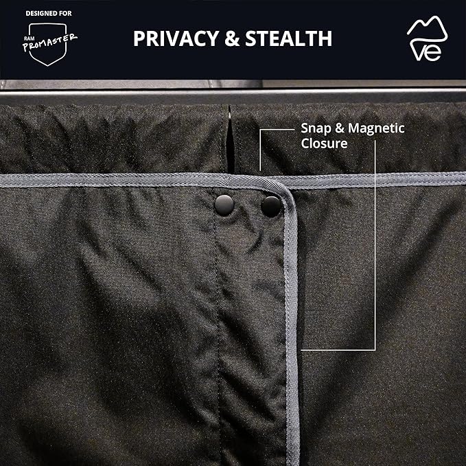 VanEssential Insulated Privacy Curtain - Dodge Ram Promaster - High Roof - Image 4