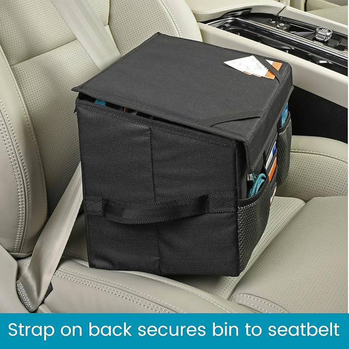Passenger Seat Organizer and Car File Organizer for Mobile Office Work | High Road's Car Office Organizer is a Desktop and Filing Organizer with Adjustable Divider Panels for Custom Storage - Image 5