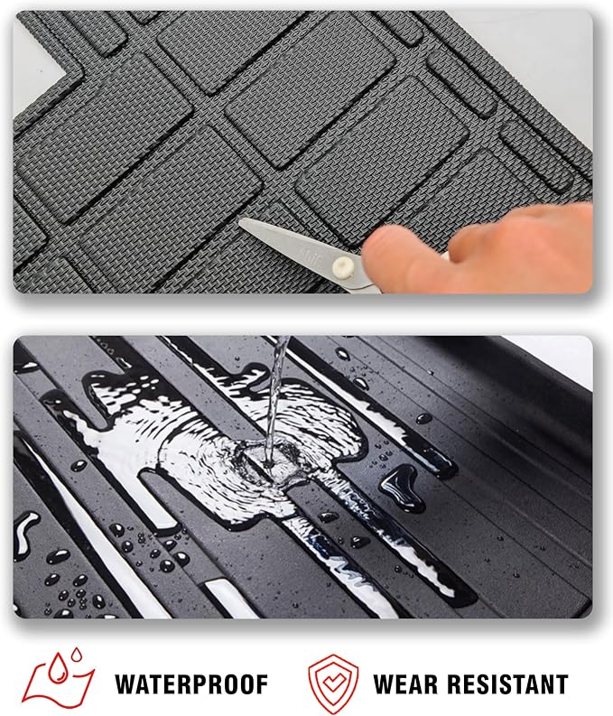 Cargo Liner Compatible with 2019-2026 Acura RDX Trunk Mat Back Seat Cover Protector(Backrest+Trunk Mat) - Image 4