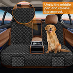 Dog Car Seat Cover for Back Seat for Dodge RAM 1500 2500 2000-2025 2026 | for RAM 4 Door Quad Cab Crew Cab Mega Cab Accessories Truck Pet Bench Backseat Rear Seat Covers Protector Waterproof Black - Image 6