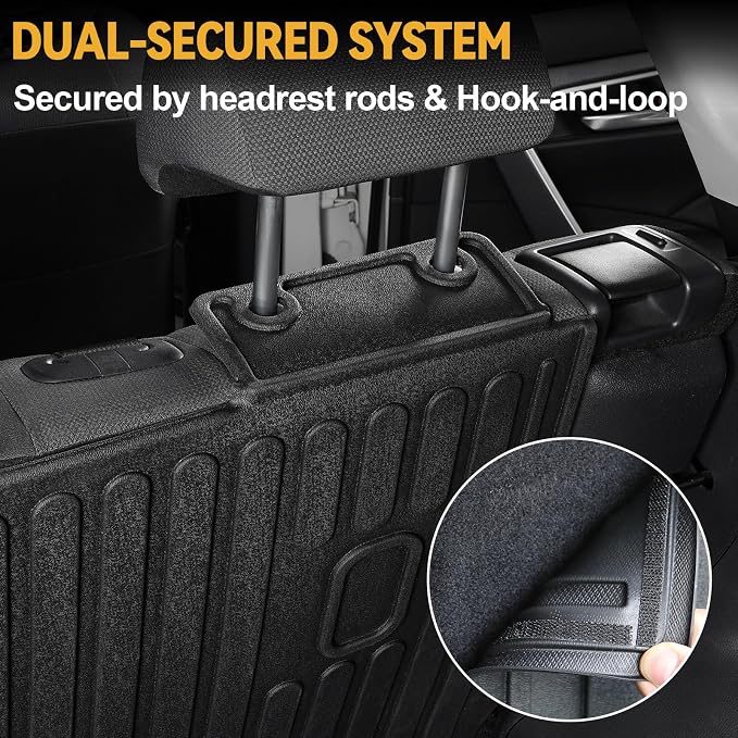 Cargo Mat for 2019-2025 Toyota RAV4 Accessories | Integrated Cargo & Backrest Liner, Odorless TPE, All-Weather Protection, Folds with Rear Seats, 3D Custom Fit - Image 3
