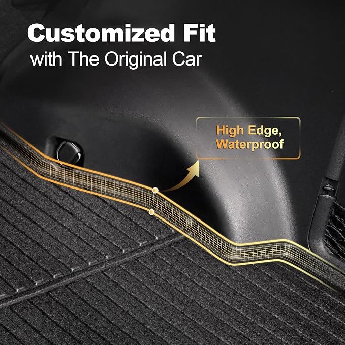 AOMSAZTO Cargo Mat for Toyota RAV4 2019-2025 (Include Hybrid) Trunk Mat | Custom Fit All-weather Protection Waterproof Easy to Clean Heavy Duty - Image 5