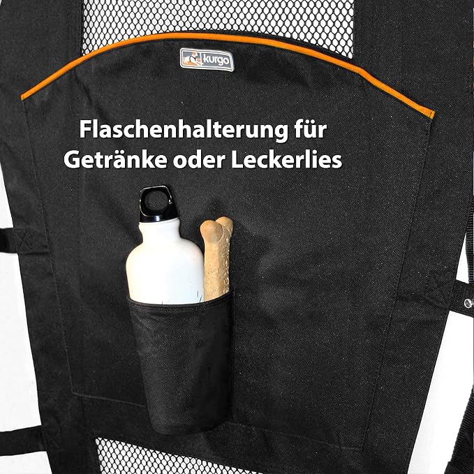 Kurgo Backseat Barrier | Blocks Front Seat Pet Access to Reduce Distracted Driving, Mesh Opening, Easy Installation, Storage Pockets, Universal Fit - Image 4
