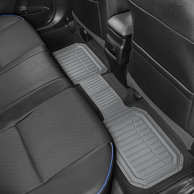 Motor Trend FlexTough Defender Floor Mats for Cars & TrunkShield Trunk Mat Set, Next-Gen Deep Dish Heavy Duty All Weather, Rubber Car Floor Mat Set for Auto Truck Van SUV - Image 6