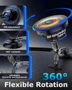 ZBF Magnetic Wireless Charging Car Phone Holder with 15W Fast Charging & Strong Vacuum Suction, 360° Rotatable Dashboard & Windshield Mount for Magsafe iPhone 17/16/15/14/13 Android Galaxy S24/S23/S22 - Image 4