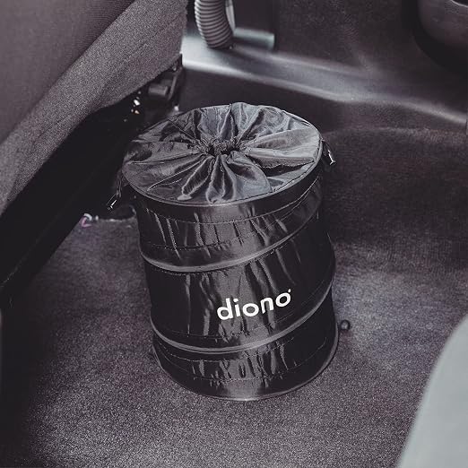Diono Pop-up Trash Bin, Collapsible Car Trash Can Portable, Small, Leak Proof, Perfect For Keeping Car Clean, Black - Image 3
