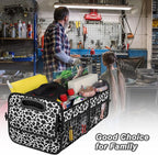 Deosk Trunk Organziers and Storage with Reinforced Handles,Car Accessories for Women/Men 50L Waterproof Polyester Trunk Organzier for Car/SUV/Minivan/Truck(Medium, Cow print) - Image 5
