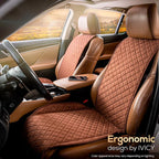 IVICY Faux Suede Front Car Seat Cover, Seat Protector, 1 Unit, Brown | Non-Slip Bucket Sear Cover for Most Cars, SUVs, Vans & Trucks – Machine Washable, Side-Airbag Friendly - Image 9