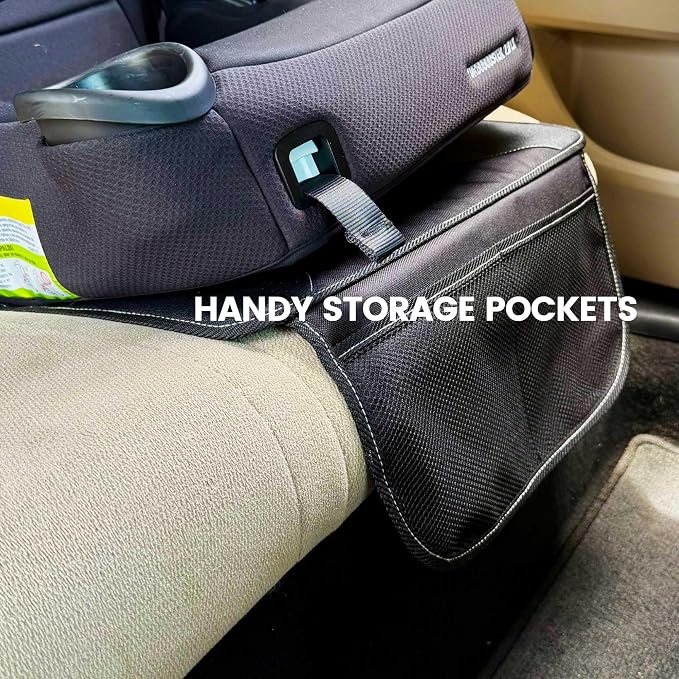 PIDO Car Seat Protector 2 Pack, Carseat Protector with Thick Padding and Non-Slip Backing, Waterproof Seat Cover Mat Under Child Baby Boosters - Image 6