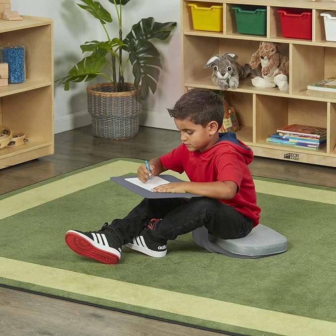 ECR4Kids The Surf Portable Lap Desk, Flexible Seating, Light Grey - Image 10