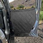 4Knines Heavy-Duty Car Door Protector for Dogs, Waterproof XL Black | 28"W x 30"L; set of two door guards with top and bottom attachment points for secure fit; installs in 60 seconds. - Image 4