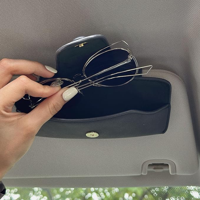 Sunglass Holder for Car Visor Glasses Case Non-Slip Clip Universal for Sunglasses Eyeglasses Car Interior Accessory - Image 2