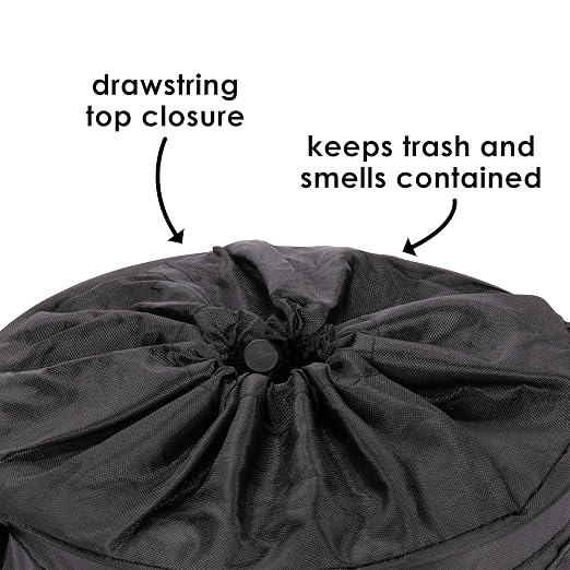 Diono Pop-up Trash Bin, Collapsible Car Trash Can Portable, Small, Leak Proof, Perfect For Keeping Car Clean, Black - Image 5