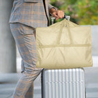 Lazebox 43" Travel Garment Bag with Accessories Zipper Pocket, Heavy Duty Suit Bag for Suits, Tuxedos, Dresses, Coats, Beige, 1 pack - Image 8