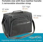 Front Seat Car Organizer, Laptop Organizer and Car and Truck File Organizer | High Road's Mobile Office Organizer with Desk Supplies Compartment, 2 Insulating Bottle Holders and Laptop Sleeve - Image 7