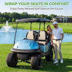 10L0L Golf Cart Seat Covers for Yamaha EZGO Club Car Seat Towel Cushion | Breathable Mesh All-Season Front/Rear Seat Blanket, UV Resistant, Cool Comfort, Machine Washable, Easy On, Great Golf Gift - Image 5