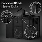 NZ home PRO Large Insulated Food Delivery Bag (3XL, Gray, 1 Pack) | Thermal bag, For cold & hot food, Water-resistant, Portable cooler, Soft sided catering tote, Grocery bag with zippered top - Image 7
