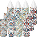 Arttown Car Tissue Holder for Cup Holder Facial Tissues 12 Pack Moroccan | Boho Bulk 3-Ply,Refillable Marble Print Cylinder Tissue Boxes,Fit Car Home Office School (600 Sheets Total,50 Sheets Each) by Arttown