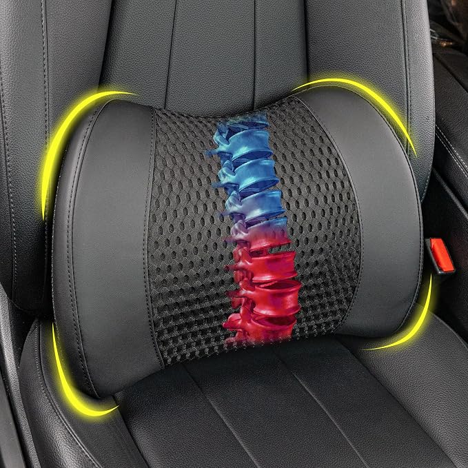 Lofty Aim Lumbar Support Pillow for Car | Car Seat Back Support, For Driving by LoftyAim