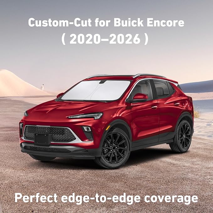 EcoNour Windshield Sunshade Compatible for Buick Encore 2020-2024 2025 2026 | Sun Visor for Front Windshield & Window Sun Shade Cover, UV Heat Blocker & Protector, Car Accessories - Image 2