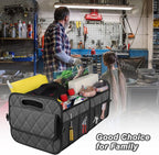 Deosk Trunk Organziers and Storage with Reinforced Handles,Car Accessories for Women/Men 50L Waterproof Polyester Trunk Organzier for Car/SUV/Minivan/Truck(Medium,Charcoal) - Image 5