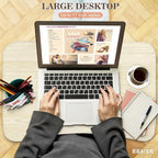 Fayquaze Portable Foldable Laptop Bed Desk with Storage Drawer and Cup Holder - Lap Desk Laptop Stand Tray Table for Eating, Reading and Working - Image 5