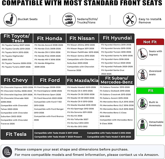 Black Panther 1 Pair PU Car Seat Covers, Front Seat Protectors Compatible with 95% Vehicles,Diamond Pattern Embroidery,Anti-Slip & Full Wrapping Edge (W 21.26''×D 20.86”) - Burgundy - Image 6