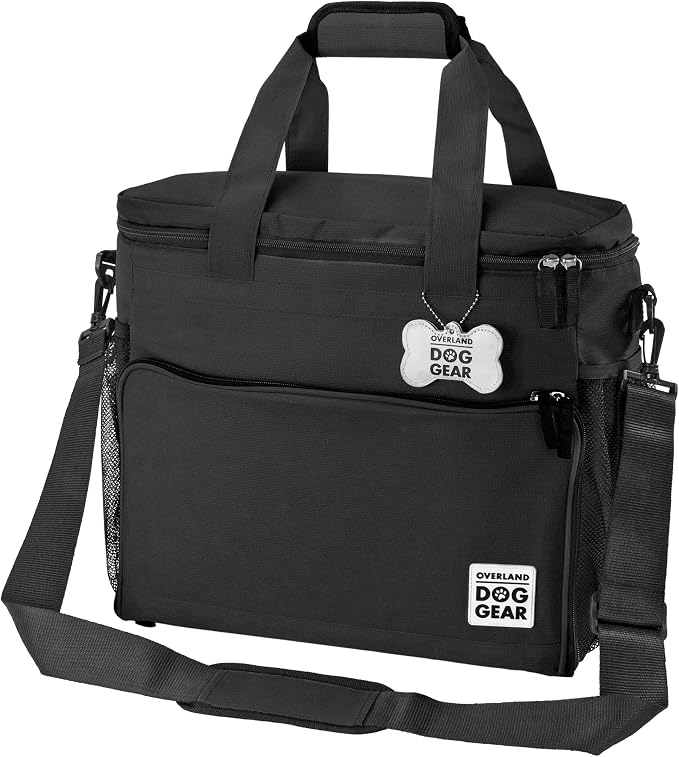 Mobile Dog Gear, Week Away Dog Travel Bag for Medium and Large Dogs, Includes Lined Food Carriers and 2 Collapsible Dog Bowl, Black - Image 3