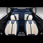 Seat Covers for Cars, Seat Covers Full Set 5 Seats, Waterproof Leather Car Seat Covers, Front and Rear Seat Covers, Universal Seat Protector Accessories for Most Vehicles-Blue&White - Image 5