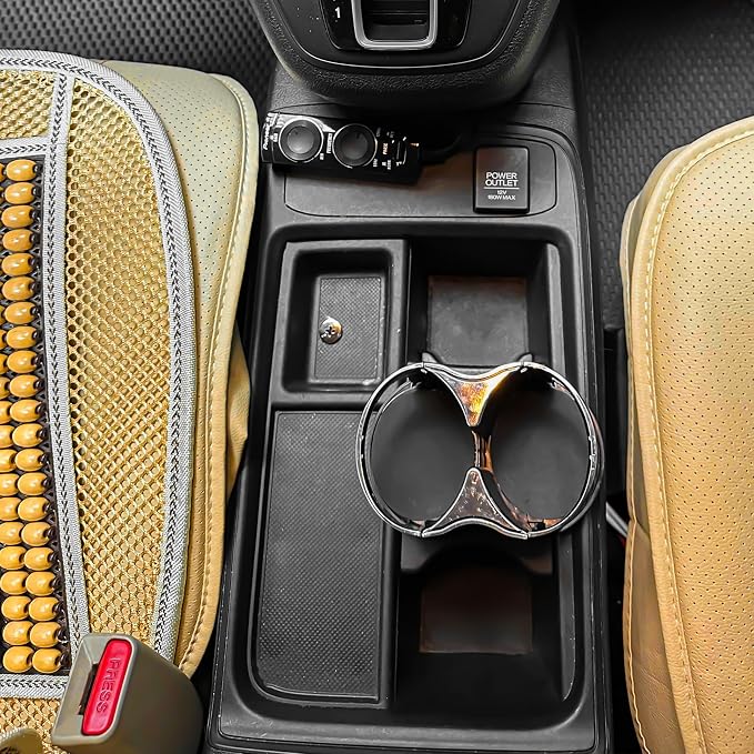Double Cup Holder for Car, 2 in 1 Extra Cup Insert with Expandable Base, Multifunctional Extender Expander Adapter with Elastic Open-Close Cup Mouth, Adjustable Bracket FOR 2.1''-2.9'' BOTTLE DIAMETER - Image 5
