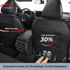 IKABEVEM Car Seat Covers Fit for Chevrolet/Chevy Malibu 2016-2025 2026 | Custom Full Set,Waterproof Faux Leather,Scratch Resistant,Full Wrap,Easy to Install&Wipe Clean,Black Seat Interior Protector - Image 3