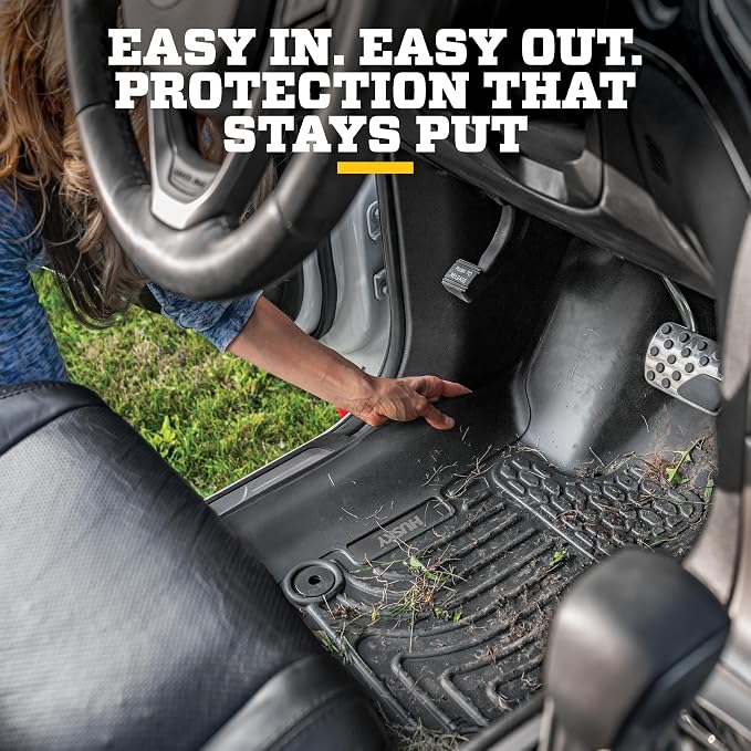 Husky Liners Weatherbeater Floor Mats | Fits 2010-2012 Toyota 4Runner, 2010-2013 Lexus GX460 | Front & 2nd Row, 3-pc Black - 98571 - Image 9