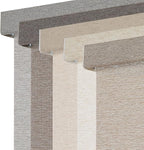 Persilux Light Filtering Roller Shades for Window Blinds,Cordless,Linen Fabric,Thermal Insulated Fabric UV Protection Shades for Home,Office,Bedroom,Door,Light Filtering-Light Brown,46" W X 72" H by PersiluxHome
