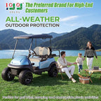10L0L Golf Cart Seat Covers for Yamaha EZGO Club Car Seat Towel Cushion | Breathable Mesh All-Season Front/Rear Seat Blanket, UV Resistant, Cool Comfort, Machine Washable, Easy On, Great Golf Gift - Image 2