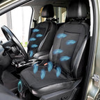 ZONETECH Cooling Car Seat Cover, Black Automotive Adjustable Temperature Comfortable Cooling Car Seat Cushion (1 Pack) - Image 2