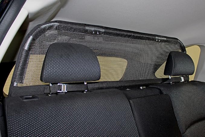 Bushwhacker Cargo Area Dog Barrier for CUV & Mid-Sized SUV 46" Wide Hatchback Pet Divider Crossover Vehicle Car Net Mesh Travel Back Seat Barricade Partition Gate Restraint Fence Trunk Shield - Image 2