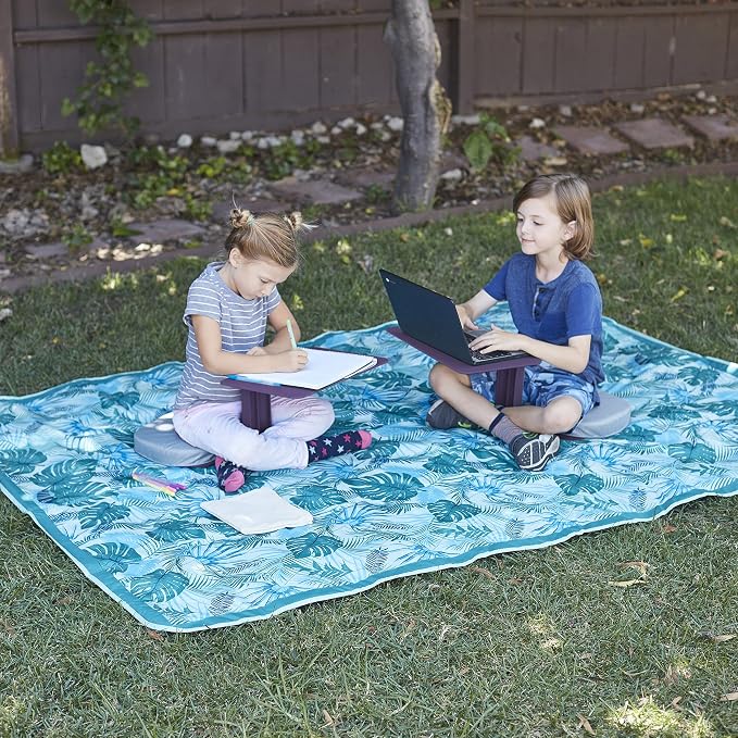 ECR4Kids The Surf Portable Lap Desk, Flexible Seating, Eggplant - Image 12