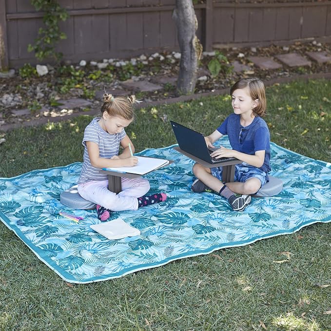 ECR4Kids The Surf Portable Lap Desk, Flexible Seating, Light Grey - Image 11