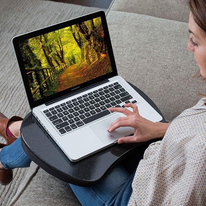 Sofia + Sam Mini Memory Foam Lap Desk Color: Black - Image 6